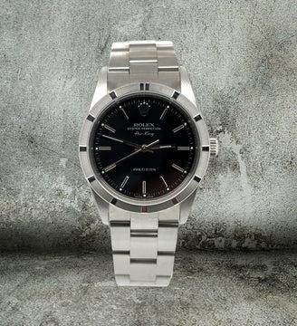 ROLEX AIRKING 34 BLACK NOS FULL STICKERS 14010M