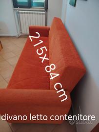 divano letto, e contenitore 