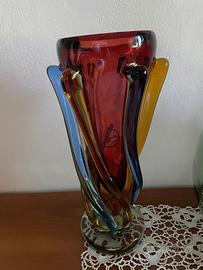 Vaso vetro sommerso murano