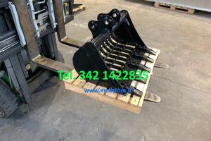 Benna grigliata 70 cm per miniescavatori PERNI 25