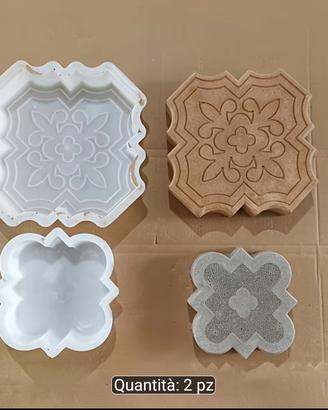 Set di 2 Stampi Decorativi  pavimenti in cemento