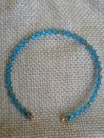 braccialetto Swarovski oro 750 e cristalli