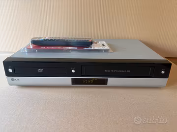 COMBO LG V190 VIDEOREGISTRATORE VHS ,DVD DIVX