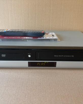 COMBO LG V190 VIDEOREGISTRATORE VHS ,DVD DIVX