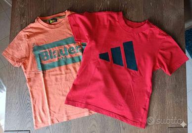 Lotto 2 T-shirt Bambino 6-7 Anni (Blauer & Adidas)