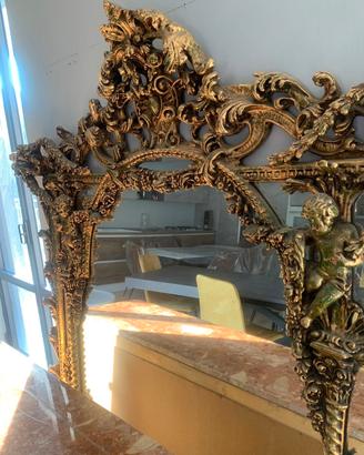 Magnifica console antica con specchiera