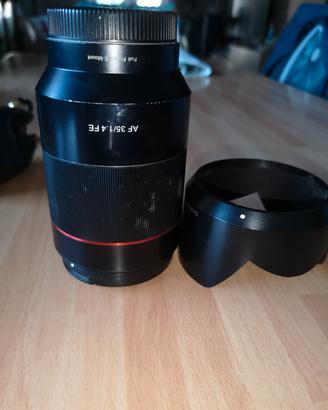 35 mm samyang 1.4 per sony FE 