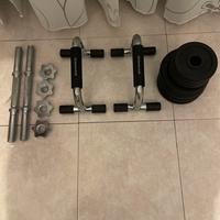 Set manubri palestr 8KG e Maniglie flessioni