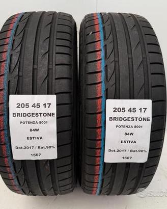 2 gomme 205 45 17 bridgestone a1507