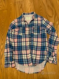 Camicia cotone scozzese blurosa donna Abercrombie