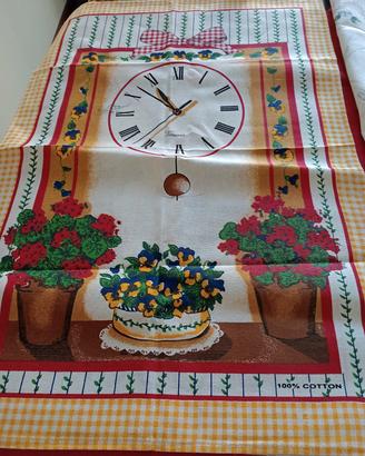 set di 4 asciugamani da cucina vintage nuovi