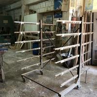 Carrello per verniciatura falegnameria