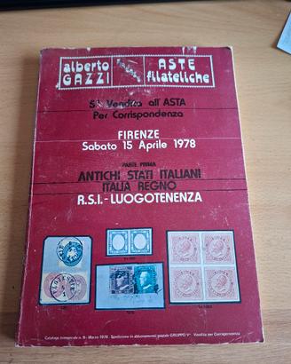 Catalogo di  Aste Filateliche del 1978.