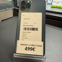 IPHONE 12 PRO 512GB 100% batteria