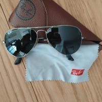occhiali da sole Ray Ban argentati da donna 