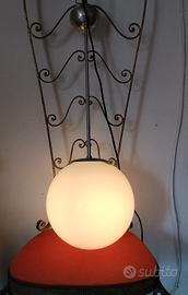 lampadario sfera vintage