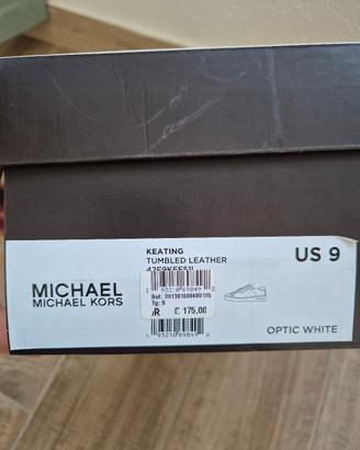 Scarpe Uomo Michael Kors in pelle colorOptic White