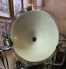 Lampada a sospensione in vetro anni '70