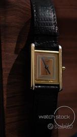 Cartier tank trinity dial quarz orologio