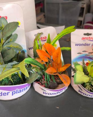 PIANTE FINTE PER ACQUARIO - 3 PEZZI 