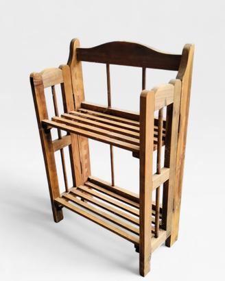 Scaffale legno portaoggetti 