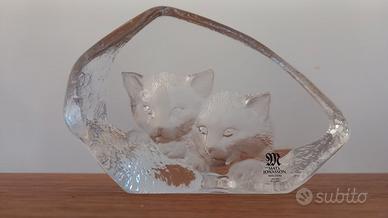 Scultura in cristallo di MATS JONASSONS, Svezia