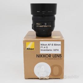 Nikon Nikkor AF-S 50mm F1.8G Usato