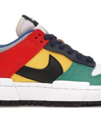 Scarpa Mod: Nike Dunk Low Disrupt Multi-Color