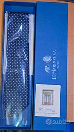 cravatta E. Marinella blu NUOVA con scatola 