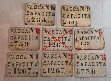 Cartelli cisterne d'epoca 