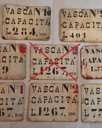 Cartelli cisterne d'epoca 