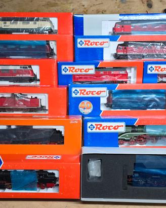 Locomotive vagoni scambi binari Roco 1:87 h0