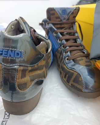 scarpe lacci fendi donna