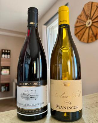 Gottardi riserva 2015 + Manincor Lieben Aich 2019