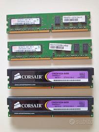 Ram ddr2 da 2gb e 1gb