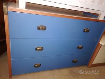 Cassettiera e comodino vecchia marina