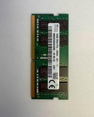 Scheda RAM SK Hynix 16GB DDR4 SODIMM 2666 PC4-2130