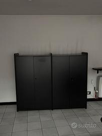 Armadio nero Anonima Castelli – 4 ante (anni ’70)