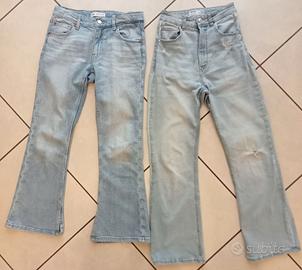 Coppia jeans zampa 11-13 anni
