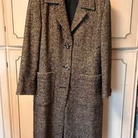 Cappotto vintage in lana spigata