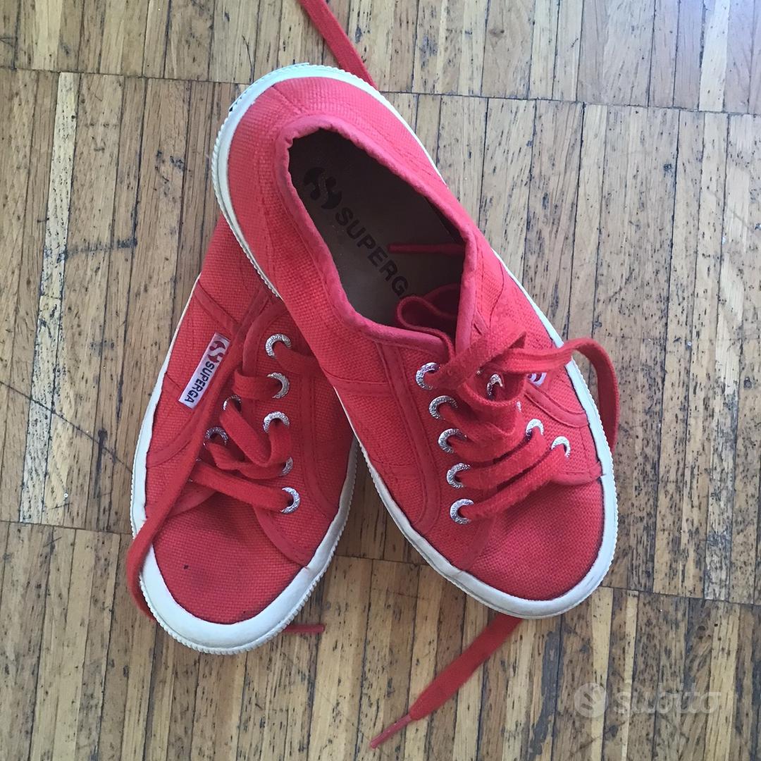 Superga alte top rosse