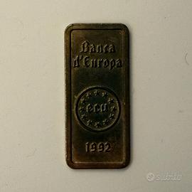 Barretta commemorativa Banca d'Europa ECU 1992