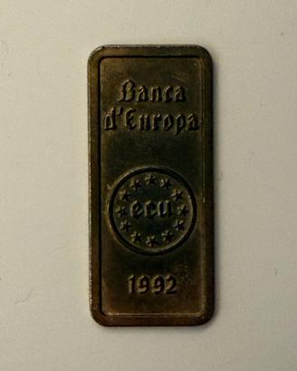 Barretta commemorativa Banca d'Europa ECU 1992