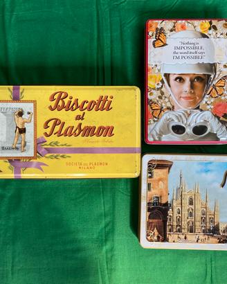 Scatole metallo set Plasmon + bonus