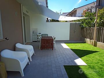 Trilocale con giardino