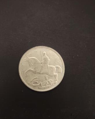 INGHIELTERRA GEORGE VI CROWN 1935 ARGENTO