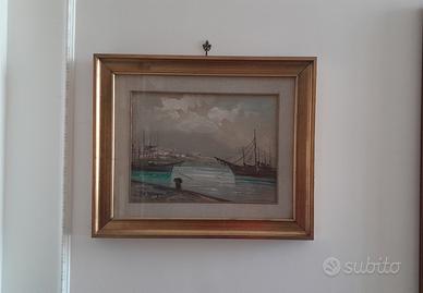 Lotto 6 Quadri Vintage - Marine e Paesaggi Costier