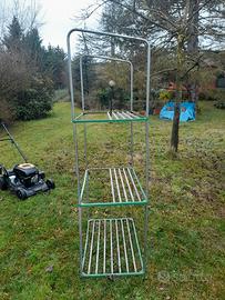 Serra da balcone a 3 ripiani con telone protettivo