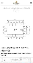 Piscina in kit acciaio professionale