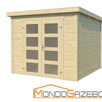 Gazebo Zamba 4 casetta legno 270x270 spess. 28 mm